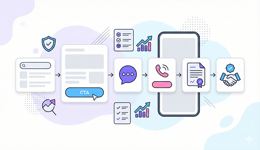 كيف تحول الزائر إلى عميل؟ نموذج صفحات وخطوات CTA تعمل في المواقع العربية